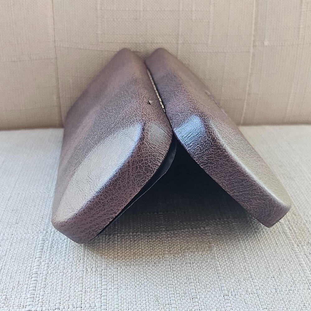Fossil Eyeglasses Frame Brown Hard Case for Glasses Case only - Picture 9 of 11